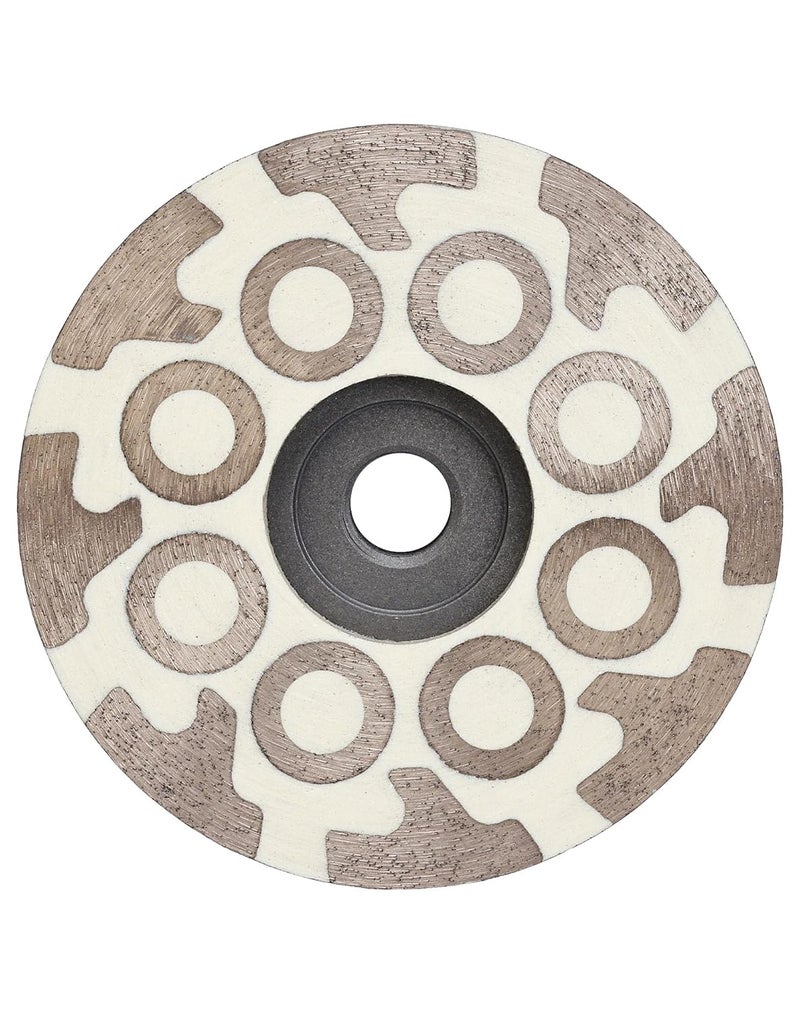 CasaVerde TOOLS 4" Flat Resin Diamond Cup Wheels，Diamond Cup Wheels with 5/8“-11 Thread for Granite，Marble and Engineered Stone - Image 1